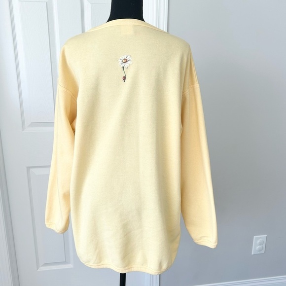 Vintage Y2K Thunderbird Floral Print Soft Fleece Lining  Long Length Cardigan - Picture 3 of 16